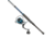 Quantum Strive Spinning Reel and Rod Combo, 8ft, 2-PC, Medium-Heavy, Moderate-Fast Rod, Graphite Composite Blank, SZ 5000 Reel, 4+1 Bearings, 5.6-1 Ratio, Silver/Blue, SV5000802MH1225.P2