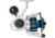 Quantum Strive Spinning Reel, SZ 5000 Reel, 4+1 Bearings, 5.6-1 Ratio, Rigid Aluminum Frame, Graphite Rotor, Sealed Design, CFX200 Carbon Fiber Xtreme Drag, Silver/Blue, SV5000.B2