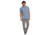 Quiksilver Waterman Tech Tides Short Sleeve UPF 30 Shirt - Mens, Blue Shadow Marl, Large, EQMWT03225-BKQH-L