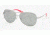 Ralph RA4069 Progressive Sunglasses - Light Silver Gray Silver Mirror Frame / 58 mm Prescription Lenses, 102-6G-5813