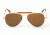 Randolph Sportsman 23K Gold Frame, Tan Polarized Glass Lens, 23K Gold Frame, 57MM SP71432
