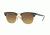 Ray-Ban Clubmaster Bifocal Sunglasses RB3016 with Lined Bi-Focal Rx Prescription Lenses RB3016-101785-51 - Lens Diameter 51 mm, Frame Color Top Black Red/rb Red White