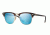 Ray-Ban Clubmaster Bifocal Sunglasses RB3016 with Lined Bi-Focal Rx Prescription Lenses RB3016-114517-51 - Lens Diameter 51 mm, Frame Color Sand Havana/gold