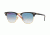 Ray-Ban Clubmaster Bifocal Sunglasses RB3016 with Lined Bi-Focal Rx Prescription Lenses RB3016-12053F-49 - Lens Diameter 49 mm, Frame Color Top Black/texture Red