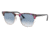 Ray-Ban Clubmaster Bifocal Sunglasses, 49mm, Spotted Grey/Violet, RB3016-12573F-49-BI