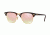 Ray-Ban Clubmaster Bifocal Sunglasses RB3016 with Lined Bi-Focal Rx Prescription Lenses RB3016-990-7O-49 - Lens Diameter 49 mm, Frame Color Shiny Red Havana