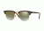 Ray-Ban Clubmaster Bifocal Sunglasses RB3016 with Lined Bi-Focal Rx Prescription Lenses RB3016-990-9J-49 - Lens Diameter 49 mm, Frame Color Shiny Red Havana