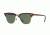 Ray-Ban Clubmaster Bifocal Sunglasses RB3016 with Lined Bi-Focal Rx Prescription Lenses RB3016-99058E-49 - Lens Diameter 49 mm, Frame Color Red Havana