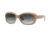 Ray-Ban Jackie OHH Sunglasses RB4101 61728G-58 - Top Mat Beige On Trasparent Frame, Grey Gradient Dark Grey Lenses