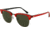Ray-Ban RB3016 Bifocal Sunglasses - Top Red On Black Crystal Green Frame / 49 mm Prescription Lenses, 985-4921