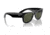 Ray-Ban RB0840S Mega Wayfarer Sunglasses, Black Frame, Green Lens, 51, RB0840S-901-31-51
