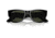 Ray-Ban RB0840S Mega Wayfarer Sunglasses, Black Frame, Green Lens, 51, RB0840S-901-31-51