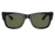Ray-Ban RB0840S Mega Wayfarer Sunglasses, Black Frame, Green Polarized Lens, 51, RB0840S-901-58-51