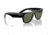 Ray-Ban RB0840S Mega Wayfarer Sunglasses, Black Frame, Green Polarized Lens, 51, RB0840S-901-58-51