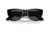 Ray-Ban RB0840S Mega Wayfarer Sunglasses, Black Frame, Green Polarized Lens, 51, RB0840S-901-58-51