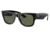 Ray-Ban RB0840S Mega Wayfarer Sunglasses, Black Frame, Green Polarized Lens, 51, RB0840S-901-58-51