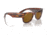 Ray-Ban RB0840S Mega Wayfarer Sunglasses, Striped Havana Frame, Brown Lens, 51, RB0840S-954-33-51