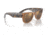 Ray-Ban RB0840S Mega Wayfarer Sunglasses, Transparent Brown Frame, Light Brown Mirror Gold Lens, 51, RB0840S-663693-51