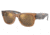 Ray-Ban RB0840S Mega Wayfarer Sunglasses, Transparent Brown Frame, Light Brown Mirror Gold Lens, 51, RB0840S-663693-51