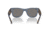 Ray-Ban RB0840S Mega Wayfarer Sunglasses, Transparent Dark Blue Frame, Grey Mirror Blue Lens, 51, RB0840S-6638O4-51