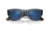 Ray-Ban RB0840S Mega Wayfarer Sunglasses, Transparent Dark Blue Frame, Grey Mirror Blue Lens, 51, RB0840S-6638O4-51