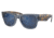 Ray-Ban RB0840S Mega Wayfarer Sunglasses, Transparent Dark Blue Frame, Grey Mirror Blue Lens, 51, RB0840S-6638O4-51