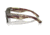 Ray-Ban RB0840S Mega Wayfarer Sunglasses, Transparent Green Frame, Grey Mirror Lens, 51, RB0840S-66355C-51