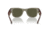 Ray-Ban RB0840S Mega Wayfarer Sunglasses, Transparent Green Frame, Grey Mirror Lens, 51, RB0840S-66355C-51