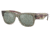 Ray-Ban RB0840S Mega Wayfarer Sunglasses, Transparent Green Frame, Grey Mirror Lens, 51, RB0840S-66355C-51