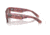 Ray-Ban RB0840S Mega Wayfarer Sunglasses, Transparent Pink Frame, Brown Mirror Dark Red Lens, 51, RB0840S-66372K-51