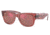 Ray-Ban RB0840S Mega Wayfarer Sunglasses, Transparent Pink Frame, Brown Mirror Dark Red Lens, 51, RB0840S-66372K-51