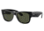 Ray-Ban RB0840SF Mega Wayfarer Sunglasses, Black Frame, Green Lens, Asian Fit, 52, RB0840SF-901-31-52