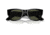 Ray-Ban RB0840SF Mega Wayfarer Sunglasses, Black Frame, Green Polarized Lens, Asian Fit, 52, RB0840SF-901-58-52