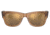 Ray-Ban RB0840SF Mega Wayfarer Sunglasses, Transparent Brown Frame, Light Brown Mirror Gold Lens, Asian Fit, 52, RB0840SF-663693-52
