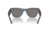 Ray-Ban RB0840SF Mega Wayfarer Sunglasses, Transparent Dark Blue Frame, Grey Mirror Blue Lens, Asian Fit, 52, RB0840SF-6638O4-52