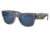 Ray-Ban RB0840SF Mega Wayfarer Sunglasses, Transparent Dark Blue Frame, Grey Mirror Blue Lens, Asian Fit, 52, RB0840SF-6638O4-52