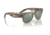 Ray-Ban RB0840SF Mega Wayfarer Sunglasses, Transparent Green Frame, Grey Mirror Lens, Asian Fit, 52, RB0840SF-66355C-52