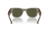 Ray-Ban RB0840SF Mega Wayfarer Sunglasses, Transparent Green Frame, Grey Mirror Lens, Asian Fit, 52, RB0840SF-66355C-52