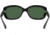 Ray-Ban RB4101 Jackie Ohh Sunglasses - Women's, Black Frame, Crystal Green Polarized Lenses, 601-58-5817