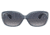 Ray-Ban RB4101 Jackie Ohh Sunglasses - Womens, Transparent Dark Brown Frame, Blue Gradient Lens, Polarized, 58, RB4101-659278-58