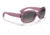 Ray-Ban RB4101 Jackie Ohh Sunglasses - Womens, Transparent Violet Frame, Grey Gradient Lens, Polarized, 58, RB4101-6591M3-58