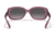 Ray-Ban RB4101 Jackie Ohh Sunglasses - Womens, Transparent Violet Frame, Grey Gradient Lens, Polarized, 58, RB4101-6591M3-58