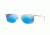 Ray-Ban RB4225 Sunglasses 646/55-52 - Matte Trasparent Frame, Green Mirror Blue Lenses