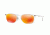 Ray-Ban RB4225 Sunglasses 646/6Q-52 - Matte Trasparent Frame, Brown Mirror Orange Lenses