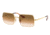 USED Ray-Ban RECTANGLE RB1969 Sunglasses, 914751-54, Clear Gradient Brown Lenses, RB1969-914751-54, EDEMO1