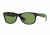 Ray-Ban New Wayfarer Prescription Sunglasses RB2132 RB2132-61844E-52 - Lens Diameter 52 mm, Frame Color Matte Black