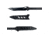 Reapr Tac Javelin Spear, 8in, 2Cr13 Stainless Steel, Black, Black, CTLR-029-BLK-RPR