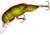 Rebel Lures Rebel Deep Teeny Wee Crawfish Lure, 1 1/2in, 1/9oz, Floating, Chartreuse/Brown, D7767