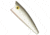 Rebel Lures Rebel P60G1 Pop-R Topwater Bait, 2 1/2in, 1/4 oz, Floating, Silver/Black, P60G1
