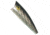Rebel Lures Rebel Teeny Pop-R Topwater Bait, 2in, 1/8oz, Floating, Silver/Black, P5001